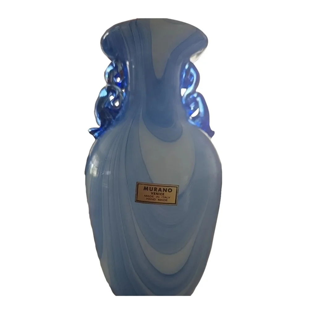Authentic Murano Vase Blue
